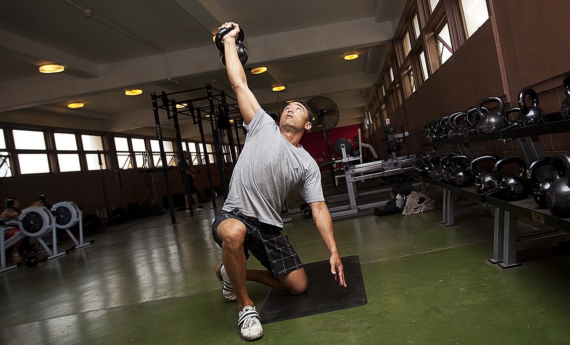 man doing exercise