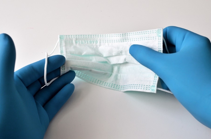 a surgical mask